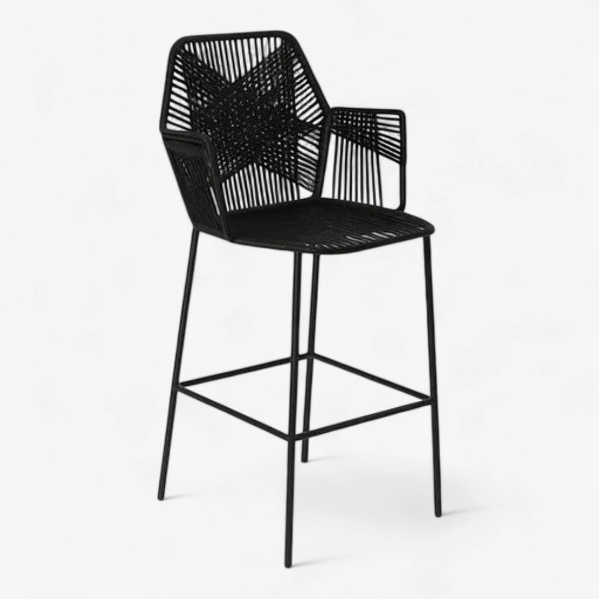 Silla diamante de barra Negra