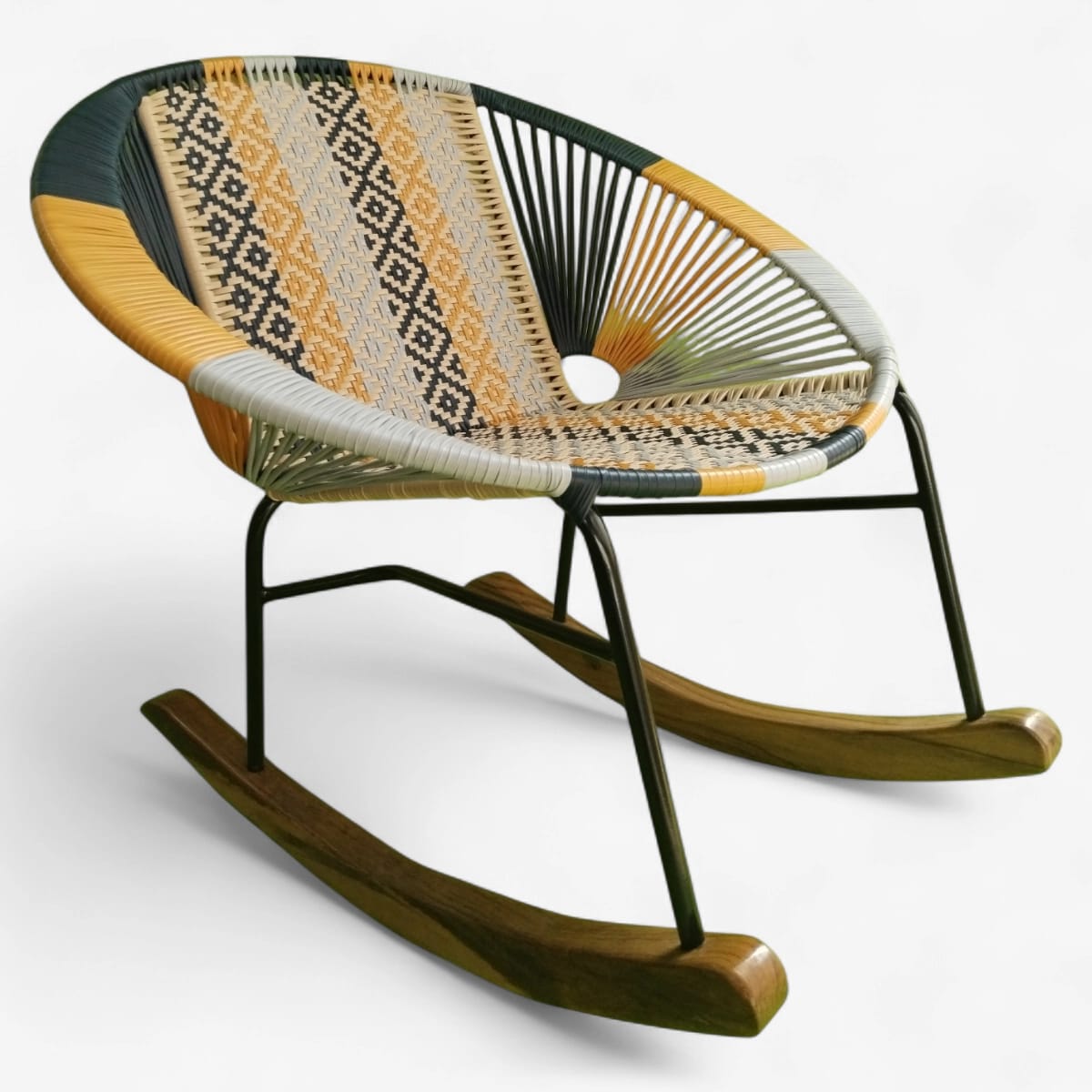 Flor asiento y espaldar en rombo contraste