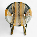 Flor asiento y espaldar en rombo contraste