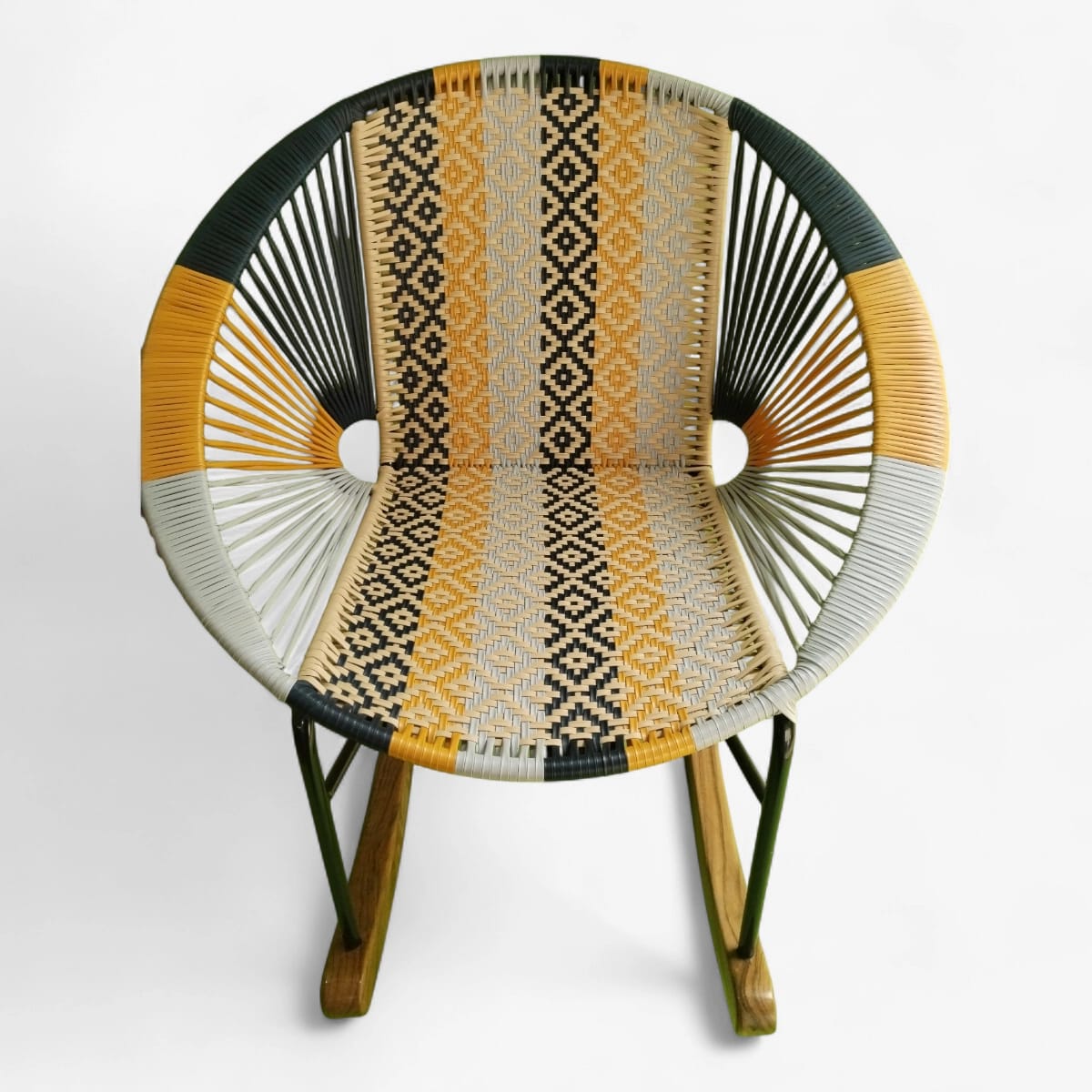 Flor asiento y espaldar en rombo contraste