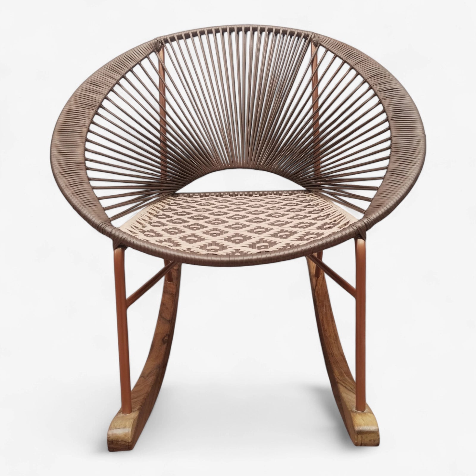 Pavo real asiento en rombo continuo