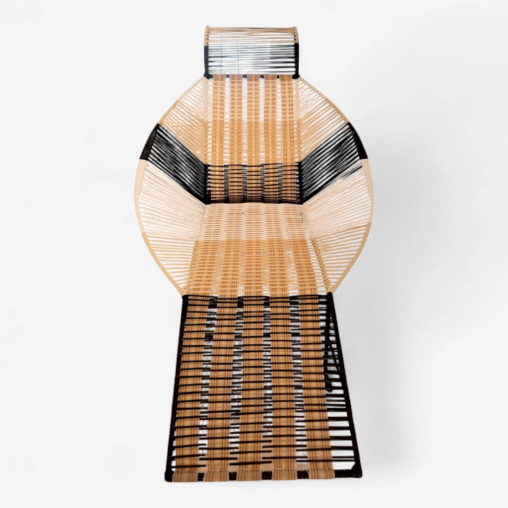 Mecedora playera balanza de tubo tejido sencillo