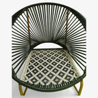 Pavo real asiento rombo continuo