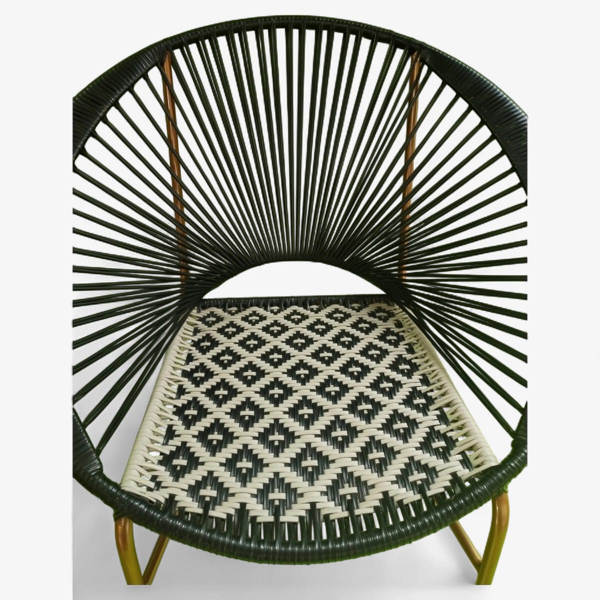 Pavo real asiento rombo continuo