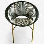 Pavo real asiento rombo continuo