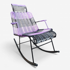 Mecedora tradicional tejido sencillo balanza de tubo