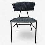 Silla de comedor medio beso asiento tupido