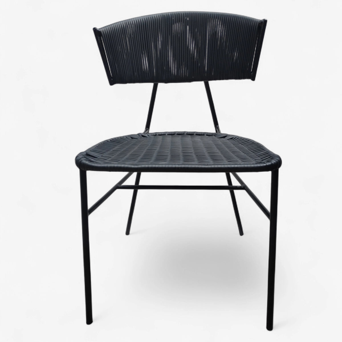 Silla de comedor medio beso asiento tupido