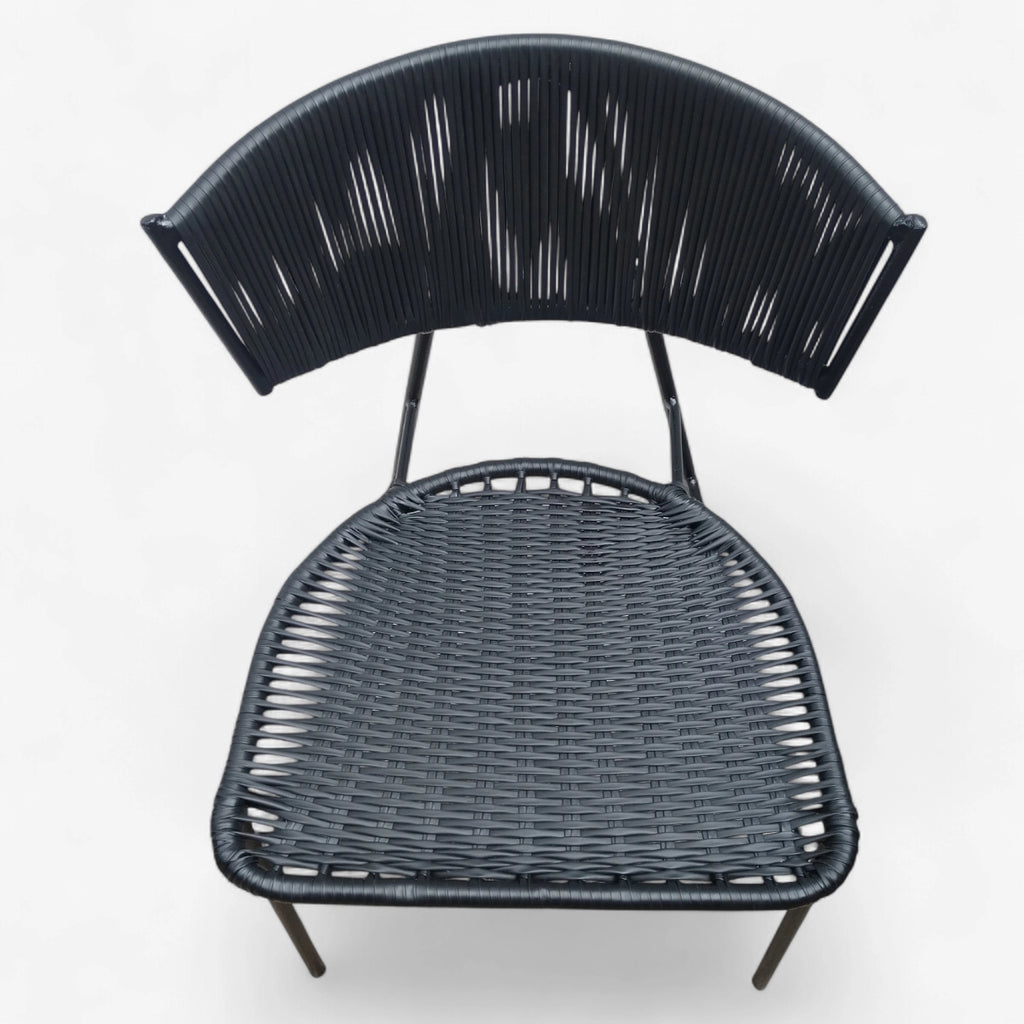 Silla de comedor medio beso asiento tupido