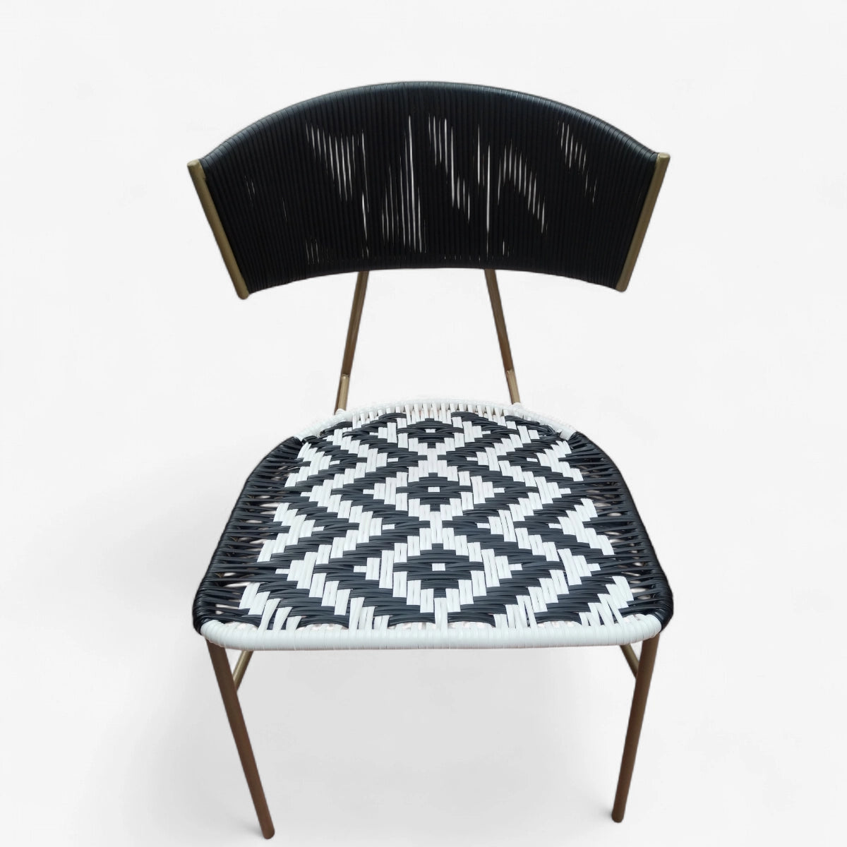 Silla de comedor medio beso asiento tupido