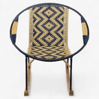 Juego de silla flor especial con brazo de madera en rombo grande completo