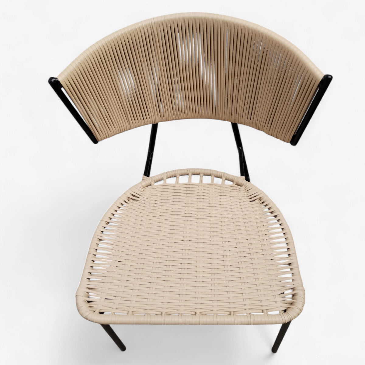 Silla medio beso  de comedor asiento tupido