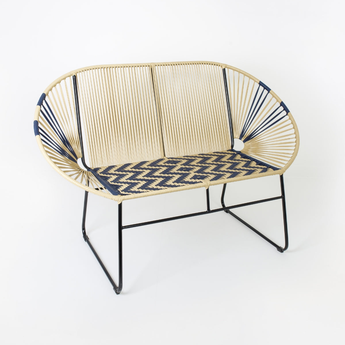 Sofá flor de 2 puesto en romobo grande